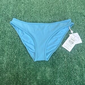 NWT Wear Pepper Swim Ribbed Active Light Blue Isle Bikini Bottom Women Small